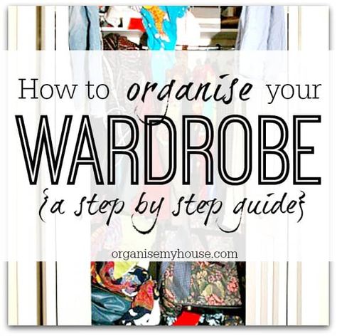 Organise Your Wardrobe, Home Organisation Tips, Wardrobe Organisation, Organisation Hacks, Organization Printables, Home Management, Home Organisation, Declutter Your Home, Wardrobe Closet