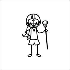 lacrosse quotes for girls | Lacrosse Girl stick figure. lacrosse ... Lacrosse Stick Drawing, Lacrosse Drawing, Lacrosse Promposal, Lacrosse Memes, Famous Illustrators, Lacrosse Funny, Lacrosse Outfits, Lacrosse Workouts, Lacrosse Party