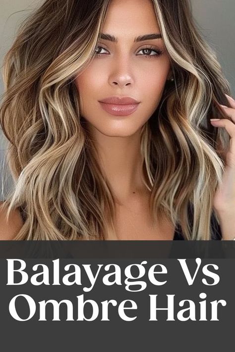 Discover the subtle differences between balayage and ombre hair techniques with this comprehensive guide. From soft transitions of color in balayage to the more defined gradient effect of ombre, each style offers its own unique touch to elevate your look. Whether you're debating between balayage vs ombre or simply want to learn more about ombré vs balayage, this comparison will help you decide which technique suits your personal style best. Off The Root Highlights, Ombre With Black Hair, Dark To Caramel Balayage, Dark Brown Black Balayage, Balayage Hair Extensions Dark Roots, Shoulder Length Ombre Hair Brown, Balayage Hair For Fair Skin, Brunette To Blonde Ombre Balayage, Balayage Hair Side Part