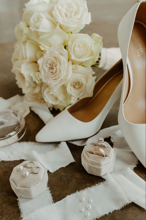 Wedding Photos Shoes And Ring, Pictures Of Wedding Rings, Wedding Photography Ring Shots, Detailed Wedding Photos Ring Shots, Bridal Shoes Photography Photo Ideas, Wedding Ring And Shoes Pictures, Wedding Photos Of Rings And Shoes, Wedding Shoes And Rings Photo Ideas, Perfume Wedding Picture