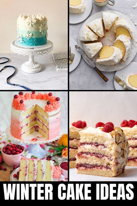 winter-themed cake ideas Winter Cake Ideas, Best Cake Flavours, Recipes For Winter, Cozy Winter Recipes, Winter Cakes, Winter Treats, Winter Cake, Comfort Food Recipes Dinners, Chocolate Delight