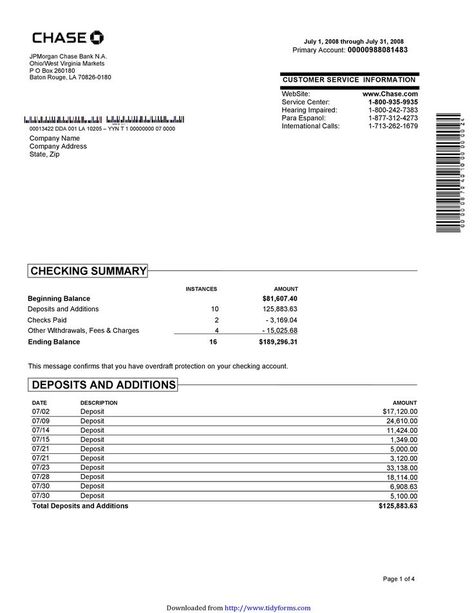 23 Editable Bank Statement Templates [FREE] ᐅ TemplateLab | Statement template, Credit card statement, Money template Personal Financial Statement, A Formal Letter, Money Template, Reference Letter Template, Cash Flow Statement, Chase Bank, Id Card Template, Putao, Statement Template