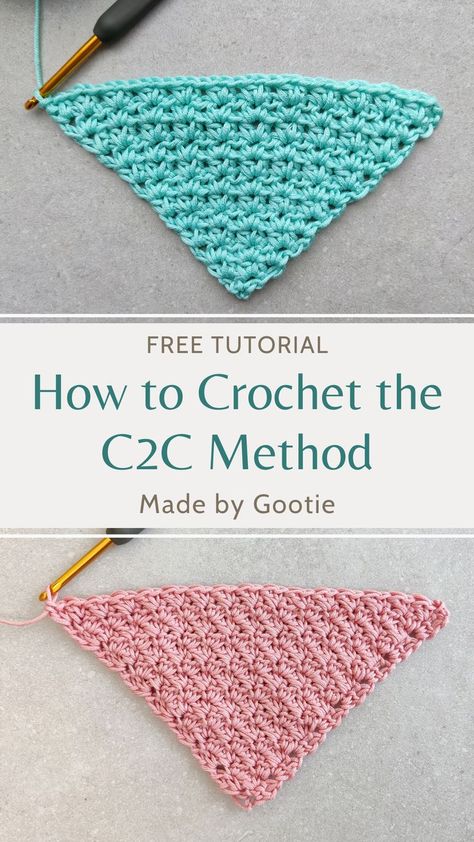 Corner To Corner Crochet Blanket, Quick Crochet Blanket, Corner To Corner Crochet Pattern, Crochet C2c Pattern, C2c Crochet Pattern Free, Crochet Blanket Tutorial, C2c Crochet Blanket, Crochet Baby Blanket Free Pattern, Crochet Baby Hat Patterns