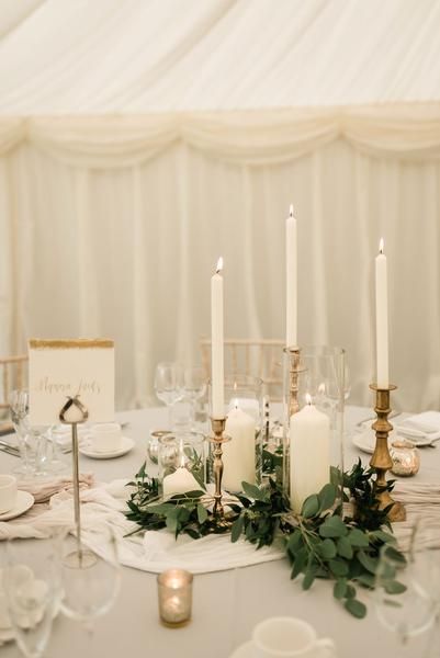 Taper Candles Wedding, Wedding Candles Table, Candle Lit Wedding, Rustic Wedding Decorations, Candle Wedding Decor, Gold Candle Sticks, Gold Wedding Theme, Gold Wedding Decorations, Gold Candles