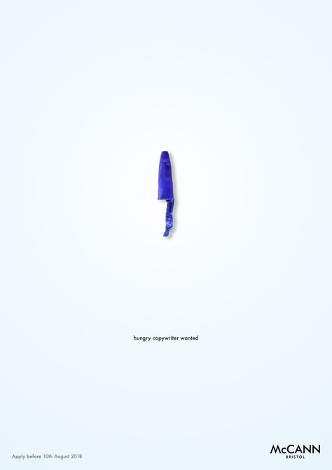 Print advertisement created by McCann, United Kingdom for McCann, within the category: Agency Self-Promo. Idea Advertising, Simple Advertising, Banks Advertising, Recruitment Ads, Copywriting Ads, Banks Ads, Copy Ads, Clever Advertising, Creative Advertising Design