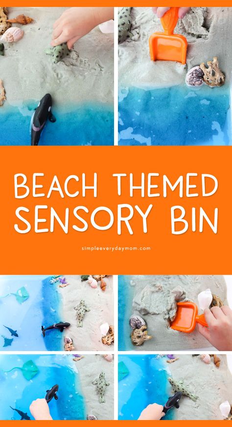 Under The Sea Preschool, Ocean Theme Preschool, Preschool Sensory, Ocean Activities, Sensory Boxes, Sensory Table, Summer Crafts For Kids, Kids Sensory, Sensory Bin