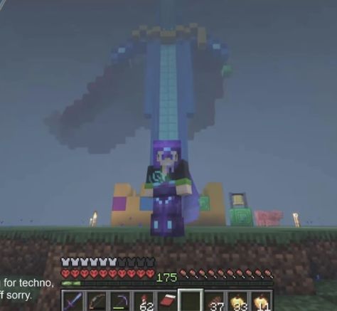 Technoblade Statue, Philza And Techno, Emerald Duo, Techno King, Techno Quotes, Minecraft Statues, Techno House, Wilbur Soot, Special Interest