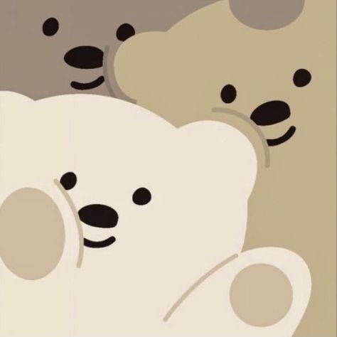 Apple Watch Wallpaper Korean, Korean Bear Icon, Wallpapers For Ipad, Cute Bear Drawings, Cute Desktop Wallpaper, วอลล์เปเปอร์ Apple Watch, Ios Design, Cute Cartoon Characters