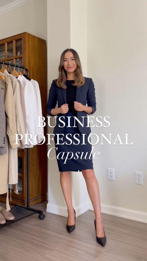 Capsule Workwear, Work Outfits Women Office Professional, Corporate Outfits For Women, Business Professional Outfits Women, Business Formal Outfit, Business Professional Women, Women Office Outfits, Womens Business Attire, Workwear Outfits