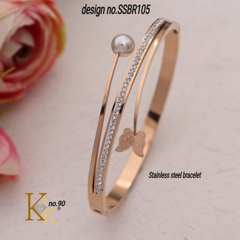 Ladies Kada Gold, Kada Design For Women, Bangles Gold Design, Kada Bangles Gold Design, Gold Kada Design For Women, Gold Kada Design, Rose Gold Kada, Kada Design, Kada Bangles