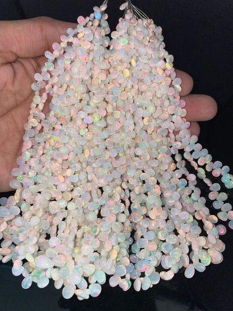 Bead Shopping, Opal Beads, Drop Beads, Bead Shop, Pear Shape, Ethiopian Opal, Seed Bead, Fire Opal, Pear Shaped