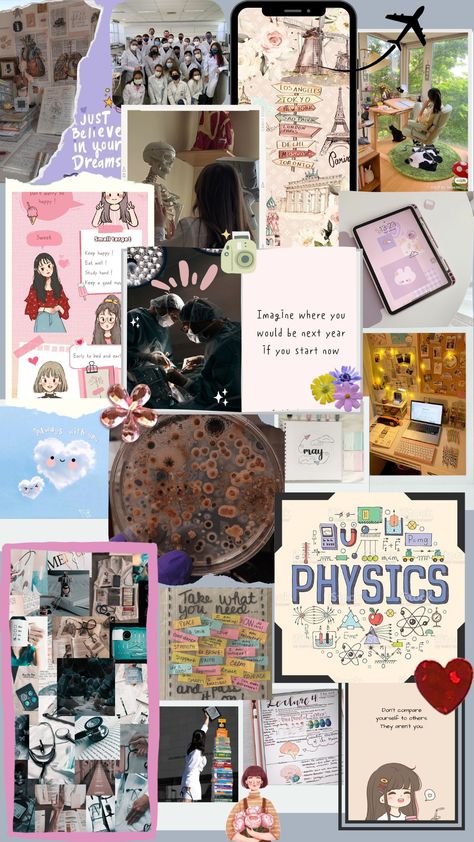 Vision Board For Neet Aspirant, Neet Aspirant, Aesthetic Usernames, Paris Dream, Academic Motivation, Medical Science, Study Hard, Eating Well, Believe In You