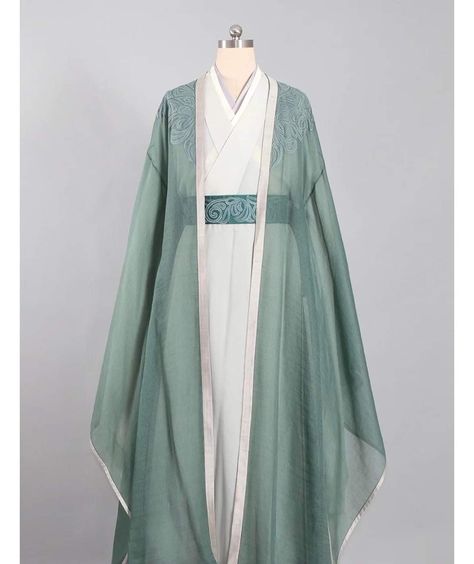 Green Kimono Traditional, Traditional Chinese Clothing Male, Chinese Fancy Dress, Ancient Chinese Dress, Chinese Style Dress, Japan Outfit, Kimono Design, History Fashion, African Fashion Women Clothing