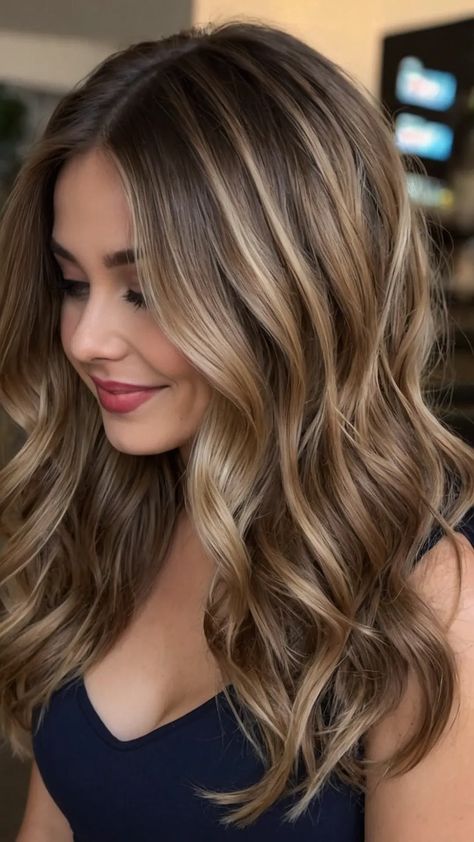 Fall for These 15 Hair Color Ideas: Brunettes, Blondes, and Beyond! - Cheerful Talks Hair Color From Blonde To Brunette, Balayage Hair Blonde To Brown, Dark Blond Hairstyles, Highlight For Brunettes, Fall Hair Color For Dark Blonde, Fall Blonde Brown Hair Color, Brown Hair Lots Of Blonde Highlights, Hair Cut And Color Trends, Brunette With Blonde Hair