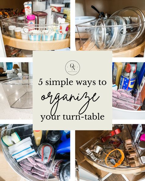 Lazy Suzy Organization, Lazy Susan Pantry Cabinet, Pantry Lazy Susan Ideas, Lazy Susan Hardware Placement, Best Use For Lazy Susan Cabinet, What To Do With Lazy Susan Cabinet, Kitchen Cabinet Lazy Susan Ideas, Organized Lazy Susan Cabinet, How To Use Lazy Susan Corner Cabinets