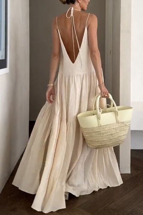 Best Seller Long Dress Vacation Outfit, Resort Looks, Layered Maxi Dress, Resort Look, Evening Dresses Short, Vacation Wear, Estilo Chic, Vacation Dresses, Looks Chic