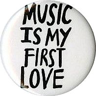 My First Love, Button Jewelry, Pin Jewelry, Music Is, Pin Brooch, Hot Topic, Brooches, First Love, Music