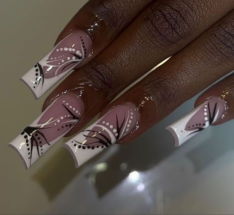 2000s Nail Art, Y2k Nails Acrylic, Nail Art Y2k, 90s Nails, Art Y2k, Birthday Nail, French Tip Acrylic Nails, Y2k Nails, Pretty Nail Designs