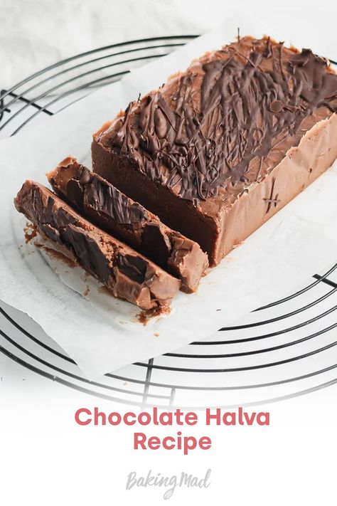 Halva is a Middle Eastern treat made from tahini that is similar to fudge, but much yummier! Tahini Recipe Ideas, How To Make Halva, Chocolate Halva, Halvah Recipe, Moroccan Sweets, Arabian Recipes, Halva Recipe, Tahini Recipe, Trying Something New