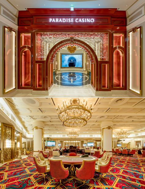 HBA Los Angeles created a luxurious Paradise Casino Incheon at Paradise City Resort, a transitional space that creates global appeal through its intricate design. Get inside - read more published ; July 26, 2019 #casino design #casino theme #luxury casinos #most expensive casinos #casinio ideas #casino interior design ideas Casino Design Interior, Luxury Casino Interior, Casino Interior Design, Casino Interior, بيوت ملكية, Luxury Casino, Casino Design, Paradise City, Korea Design