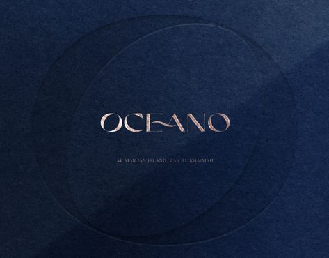 Oceano Residence Brand Identity Residence Logo Design, Luxury Resort Logo, Resort Brand Identity, Ocean Branding, Resort Logo Design, Resort Branding, Beauty Salon Branding, Luxury Graphic Design, Ocean Logo