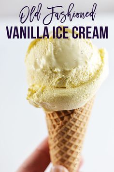 Cooked Ice Cream Recipe, Homemade Vanilla Custard Ice Cream, Old Fashion Vanilla Ice Cream Recipe, Old Fashioned Vanilla Ice Cream, Vanilla Ice Cream Homemade, Yay Recipes, Different Ice Cream Flavors, Homemade Vanilla Ice Cream Recipe, Homemade Ice Cream Recipes Machine