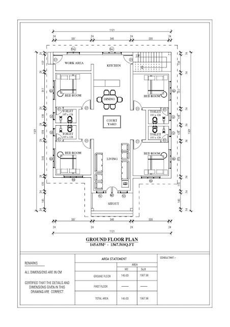 4 Bed Rooms House Plan One Floor, Small House Floor Plans 4 Bedroom, Compact 4 Bedroom House Plans, 4 Bedroom House Plans Open Floor Simple, 4 Bedroom House Design With Floor Plan, Free House Plans 4 Bedroom, Small 4 Bedroom House Plans, 4 Bhk House Plan, House 4 Bedroom