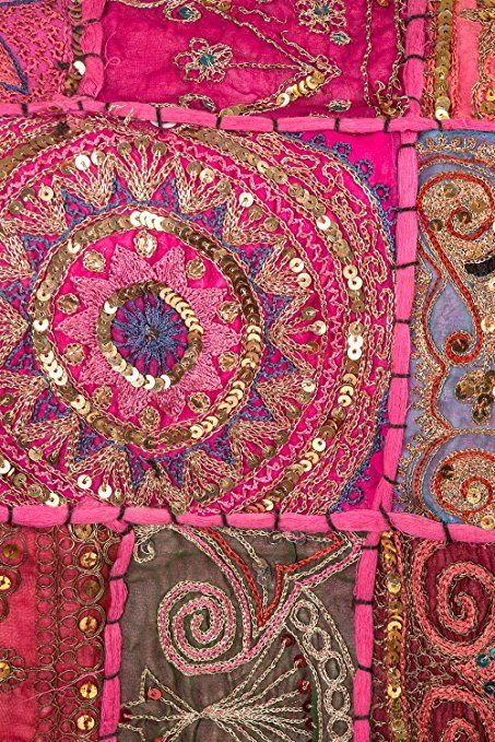 Pink Table Runner, Indian Textile Design, Indian Inspired Decor, Indian Decoration, Bohemian Culture, Cultural Patterns, Bohemian Fabric, Indian Colours, Indian Tapestry