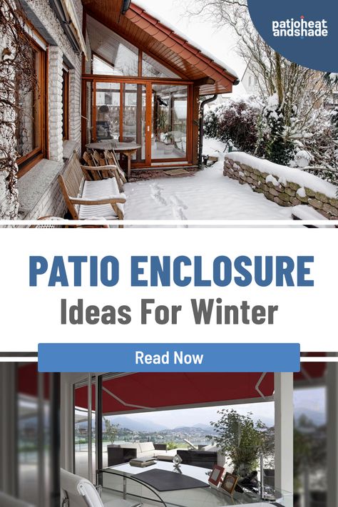 🔥 Stay warm this winter with our list of 10 patio enclosure ideas. 🔥 Find the right solution depending on the weather in your hometown or how you use your outdoor space. 😍 Click the link to start reading! Patio Weather Protection, Backyard Enclosed Patio Ideas, Patio Winter Enclosure, Plexiglass Porch Enclosure, Inclosed Deck Patio Ideas, Diy Porch Enclosure Ideas, Diy Patio Enclosure Ideas, Porch Enclosure Ideas For Winter, Deck Enclosure Ideas