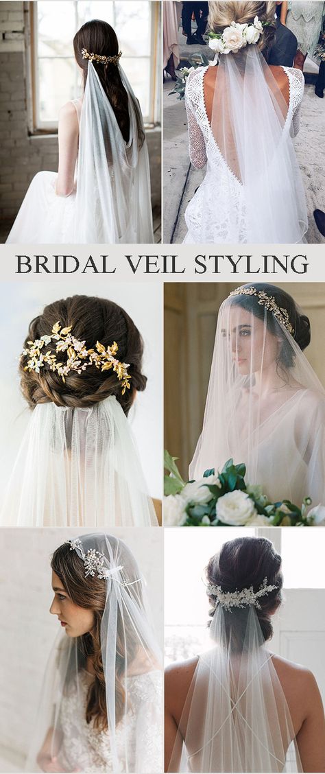 Veil Styling, Hair Veil, Bridal Hair Veil, Veil Styles, Wedding Hairstyles With Veil, Veil Hairstyles, Bridal Hair Jewelry, Wedding Look, Bridal Hair Pins