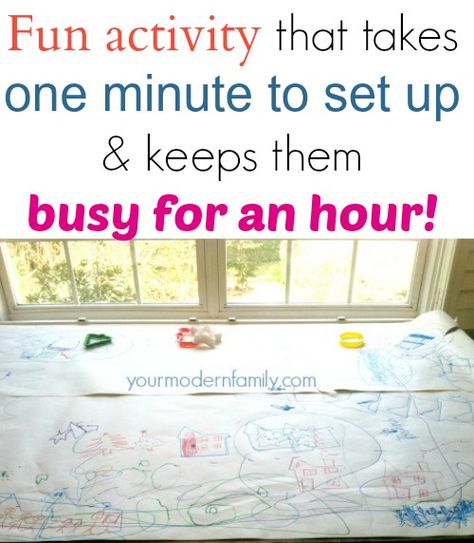 fun activity that takes a minute to set up & keeps kids busy for an hour Busy Activities, Keep Kids Busy, Summer Activity, Picnic Tables, Smart Cookie, Never Too Old, Color Paint, Toddler Fun, Butcher Paper