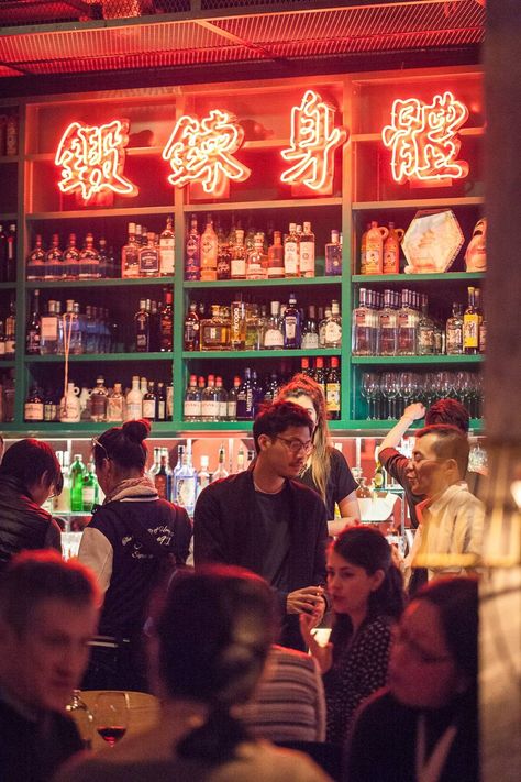 Best things to do in Hong Kong | CN Traveller Hongkong Cafe, Hong Kong Nightlife, Hongkong Restaurant, Chinese Bar, Chinese Cafe, Hong Kong Cafe, Bar Shelving, Hong Kong Night, Architecture Restaurant