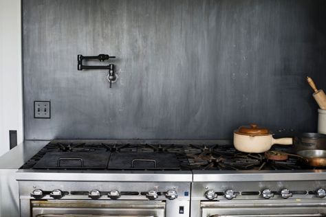 Kitchen of the Week: A Hacienda Kitchen in Sonoma’s Hippest Winery Tile Backsplash Around Window, Farmhouse Backsplash Kitchen, Backsplash Around Window, Window Farmhouse, Hacienda Kitchen, Kitchen Tile Backsplash, Spanish Style Kitchen, Brick Backsplash Kitchen, Stone Bathroom Sink