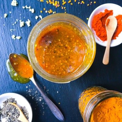 Megan Mitchell, Turmeric And Honey, Orange Blossom Honey, Turmeric Recipes, Bombe Recipe, Ginger Turmeric, Ginger Recipes, Ginger And Honey, Honey Recipes