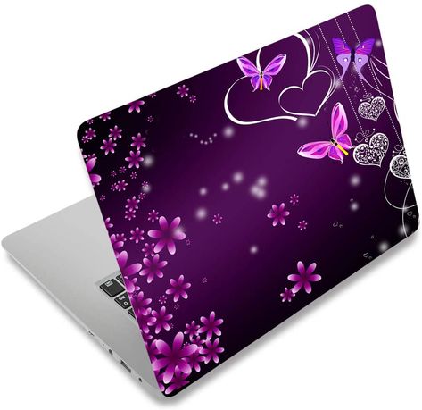 ArtSo Laptop Skin Sticker Decal, 12" 13" 13.3" 14" 15" 15.4" 15.6 inch Laptop Laptop Skin Ideas, Purple Laptop, Laptop Skin Cover, Laptop Background, Laptop Decoration, Pc Notebook, Hp Case, Hp Laptop Skin, Laptop Backgrounds