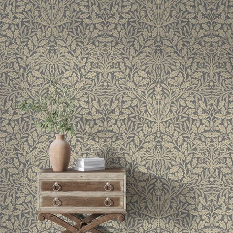 William Morris Wallpaper, William Morris Wallpaper Peel and Stick, Vintage Wallpaper Peel and Stick, - Etsy William Morris Acorn Wallpaper, William Morris Thistle, Frank Lloyd Wright Wallpaper, William Morris Peel And Stick Wallpaper, William Morris Interior Arts And Crafts, William Morris Decor, William Morris Tapet, William Morris Interior, Craftsman Wallpaper