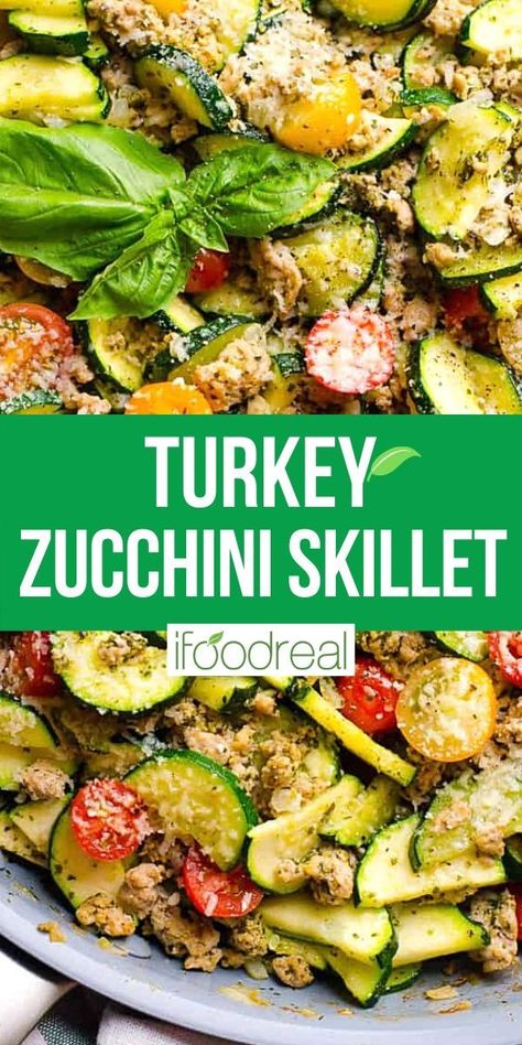 Turkey Zucchini Skillet, Low Carb Ground Turkey, Ground Turkey Zucchini, Turkey Recipes For Dinner, Ground Turkey Recipes For Dinner, Zucchini Skillet, Turkey Zucchini, Ground Turkey Recipes Easy, Healthy Turkey Recipes