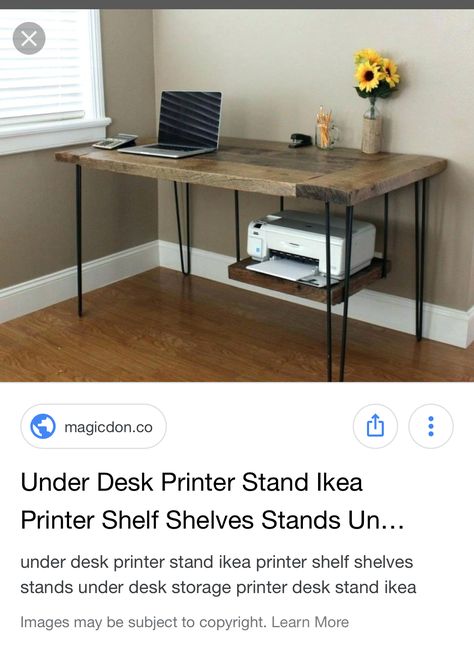 Under desk ikea printer stand Under Desk Printer Storage Ideas, Printer Under Desk Ideas, Ikea Printer Storage, Desk Printer Storage, Printer Stand Ikea, Desk With Printer Storage, Printer Stand Ideas, Printer Storage Ideas, Under Desk Printer Stand