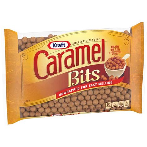 Caramel Baking, Kraft Caramel Bits, Mini Caramel Apples, Caramel Apples Easy, Crunch Bars, American Products, Caramel Bits, Caramel Pretzels, Caramel Crunch