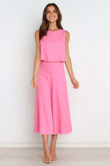 Bachelorette Party Dress, Pink Jumpsuit, Dresses By Length, Romper With Skirt, Wide Leg Jumpsuit, Work Outfits, Playsuit Jumpsuit, Round Neckline, Jumpsuit Dress