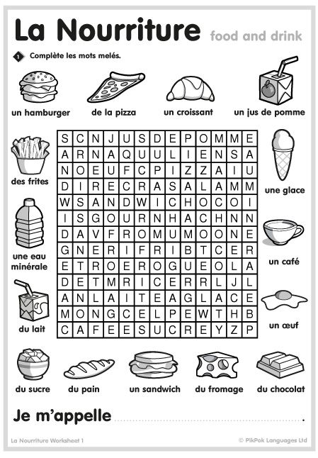 French Food Worksheets French Lessons Worksheets, Grade 4 French Worksheets, French Alphabet Worksheets, Grade 2 French Worksheets, French Lessons For Kids, Core French Activities, French Classroom Ideas, French Activities For Kids, French Worksheets For Kids