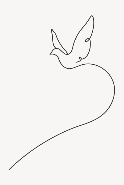 Dove Doodle Simple, Turtle Dove Drawing, Dove Line Drawing, Peace Dove Illustration, Dove Line Tattoo, Simple Dove Drawing, How To Draw A Dove, Minimalist Dove Tattoo, Dove Drawing Simple