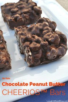 Cheerios And Peanut Butter Bars, Cherrios Bars Healthy, Cherrios Bars Marshmallow, Cherrios Bars, Cheerios Bars, Cereal Squares, Peanut Butter Cheerios, Chocolate Poster, Cheerios Recipes