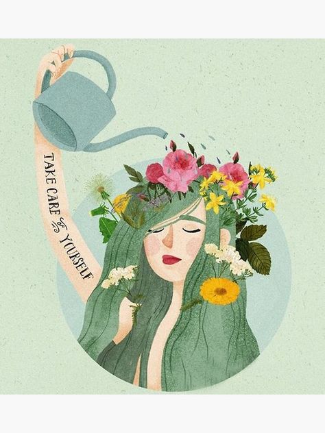 Inspirerende Ord, Animal Illustrations, Art Et Illustration, Art And Illustration, Art Journals, Grafik Design, Take Care Of Yourself, The Words, Her Hair