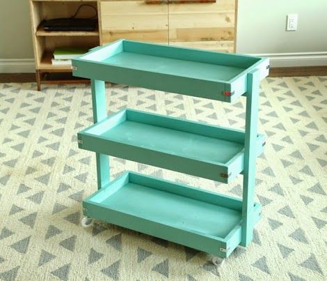 Diy Cart With Wheels, Gerobak Vintage, Diy Cart, Craft Storage Cart, Changing Station, Rolling Storage, Rolling Cart, Storage Cart, Spend Money