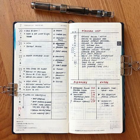 880 Likes, 7 Comments - Dara 👻 (@gothamhaus) on Instagram: “#planwithmechallenge Currently. Starting off my Saturday with a week in review before I forget…” Notes Taking, How To Bullet Journal, Moleskine Planner, Hobonichi Planner, Bullet Planner, Hobonichi Weeks, Midori Travelers Notebook, Planner Inspiration, Planner Layout