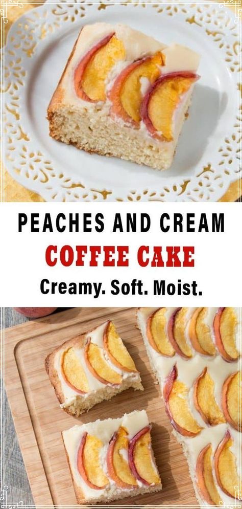 This soft and moist sour cream coffee cake has a rich, creamy and bursting with fruit flavor! It’s easy to make and easy to serve, which makes it excellent for a large gatherings. Sour Cream Coffee Cake Recipe, Cream Cheese Mousse, Cheese Mousse, Cream Cheese Coffee Cake, Breakfast Crepes, Dinner Snacks, Sour Cream Coffee Cake, Easy Brunch Recipes, Coffee Cake Recipe