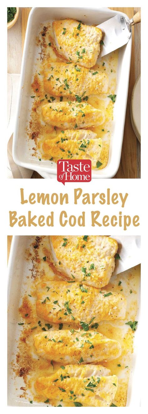 Cook Cod Fillets, How To Cook Cod, Cod Fillets, Baked Cod Recipes, Cod Fish Recipes, Fish Recipes Baked, Cod Recipes, Fish Recipes Healthy, How To Cook Fish