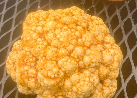 Easy Smoked Cauliflower Smoked Cauliflower Recipes, Smoked Cauliflower In Smoker, Pku Meals, Smoked Veggies, Smoked Cauliflower, Traeger Ideas, Smashed New Potatoes, Cooking With Fire, Smoked Vegetables