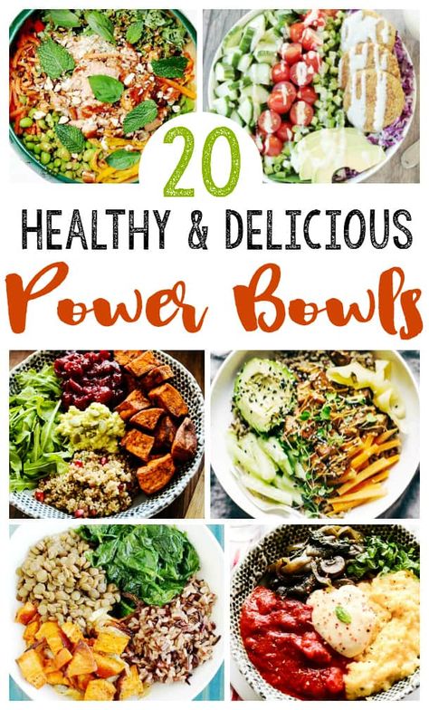 Healthy Power Bowl, Power Bowl Recipes, Power Bowl Recipe, Plats Healthy, Healthy Bowls Recipes, Easy Clean Eating Recipes, Power Bowl, Power Bowls, Healthy Bowls